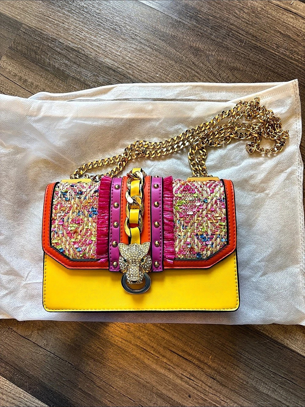 ALDO Rheana Crossbody Bag Yellow & Pink